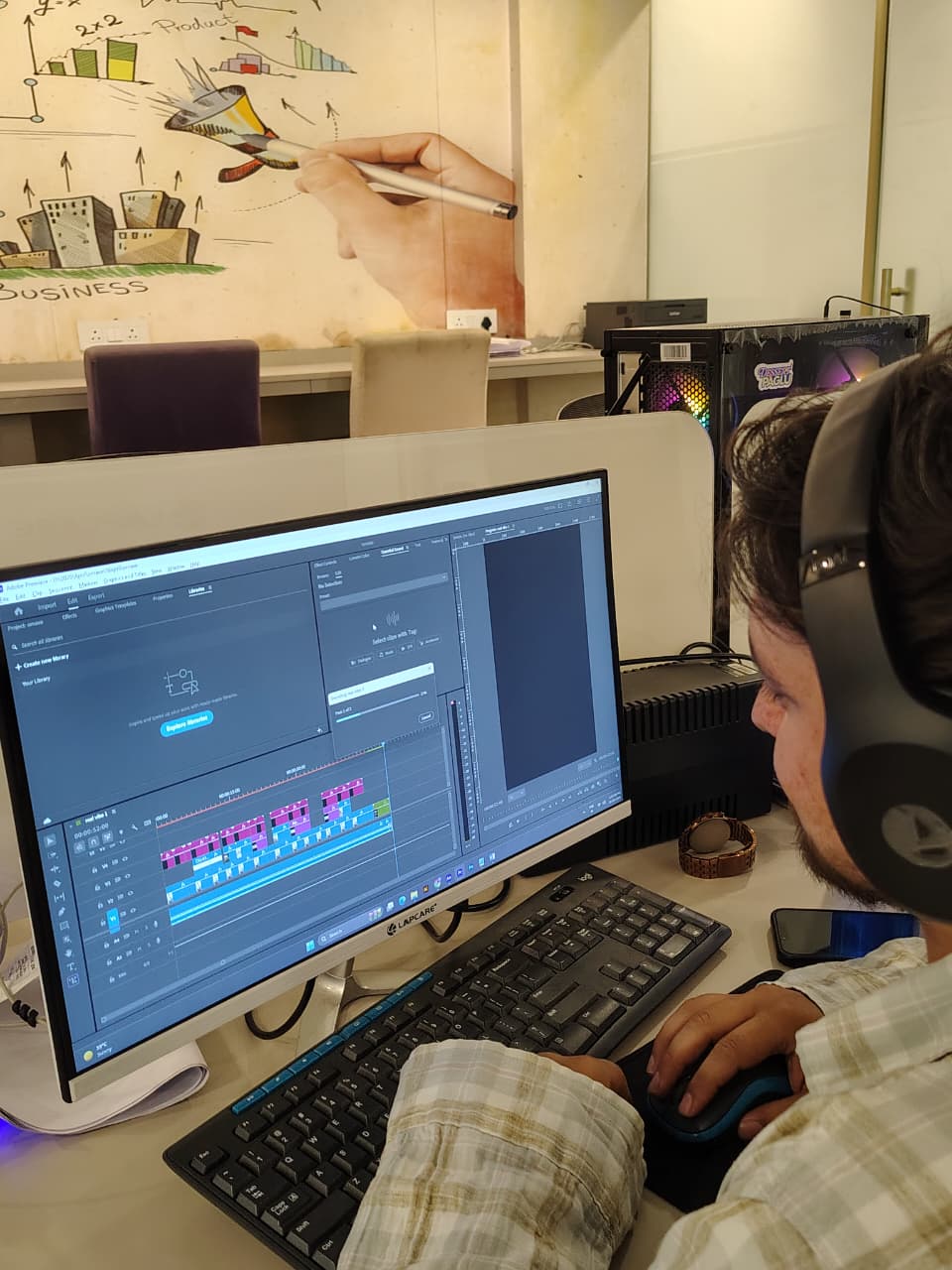 Leadbrix team working at monitors